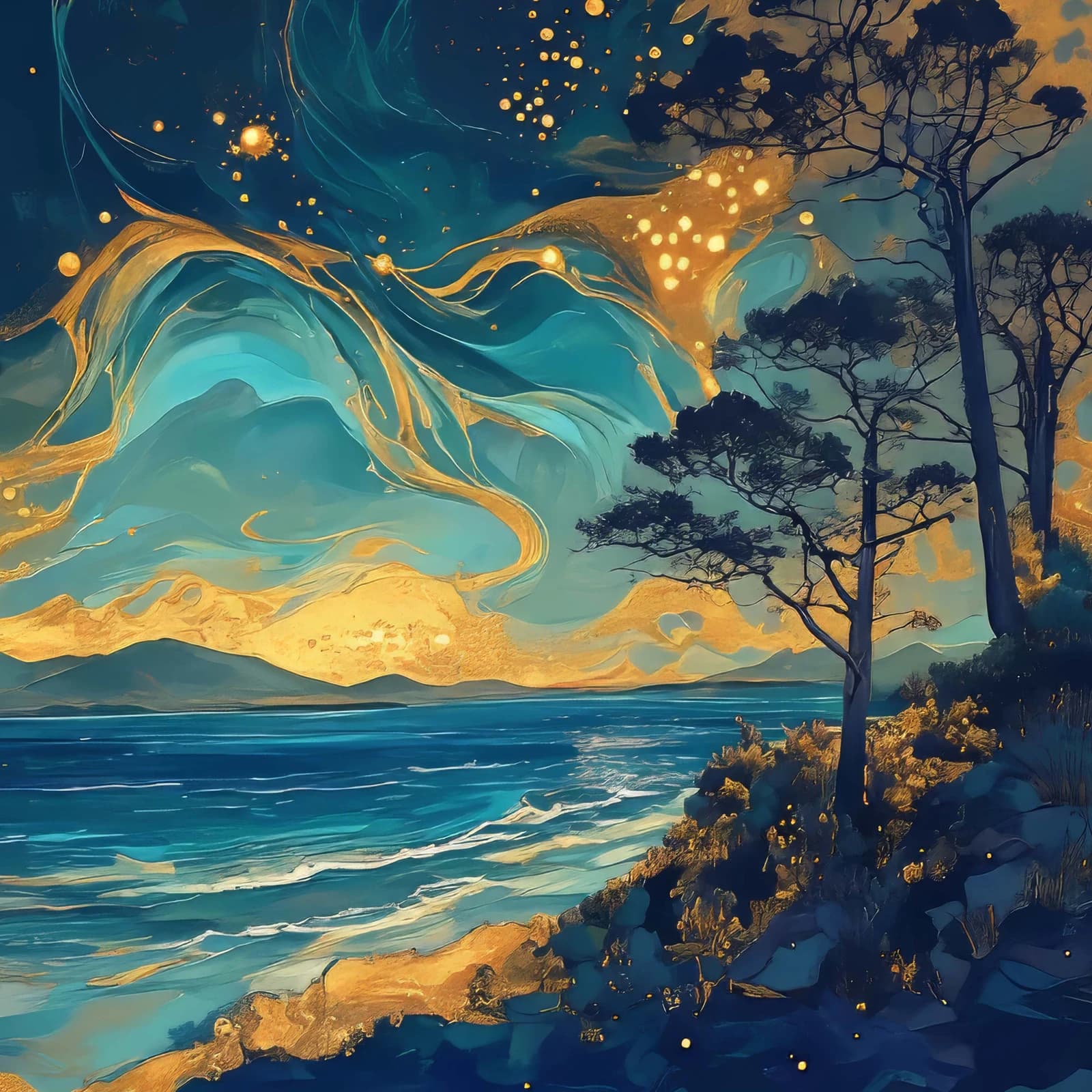 Paysage à l'huile III