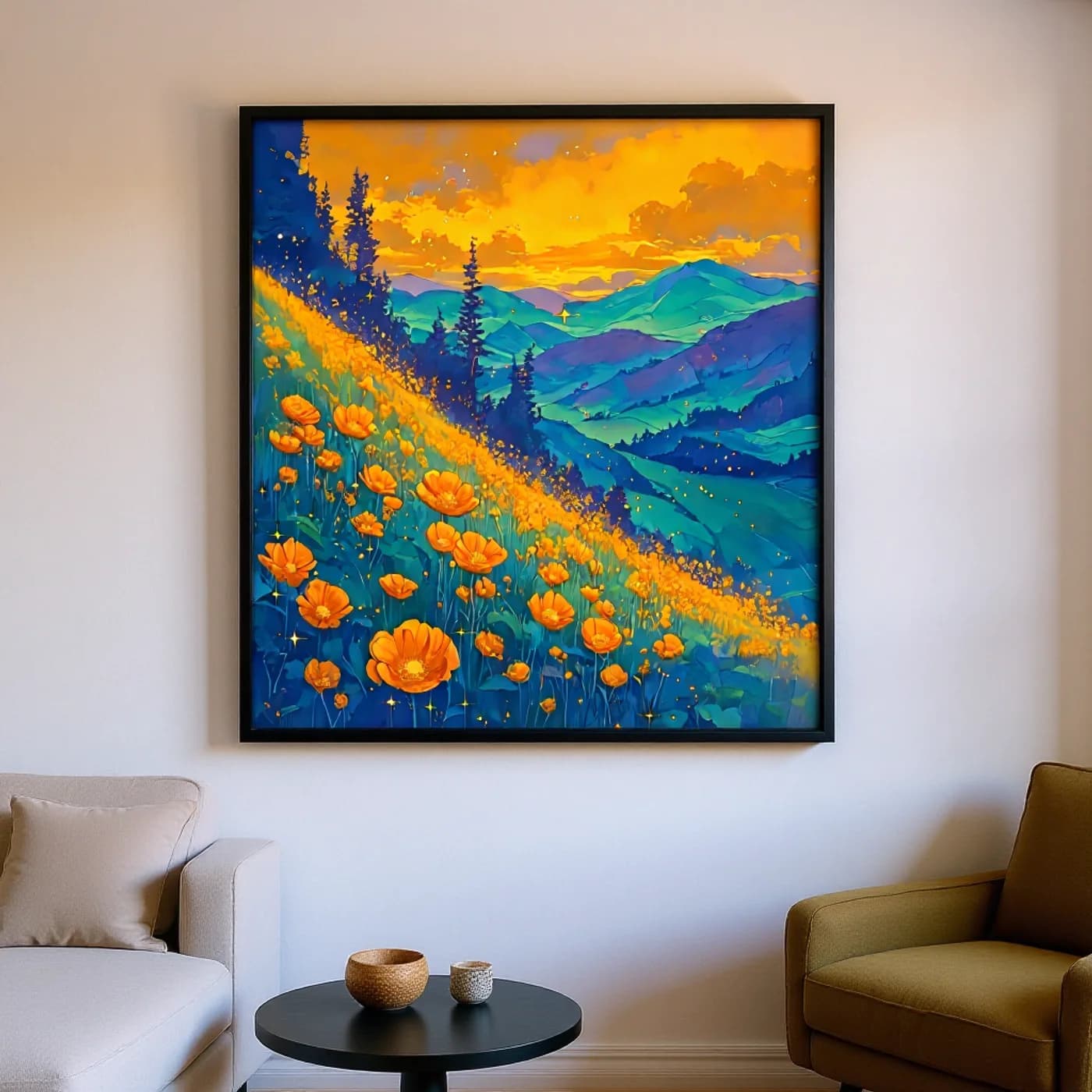 Paysage à l'huile X