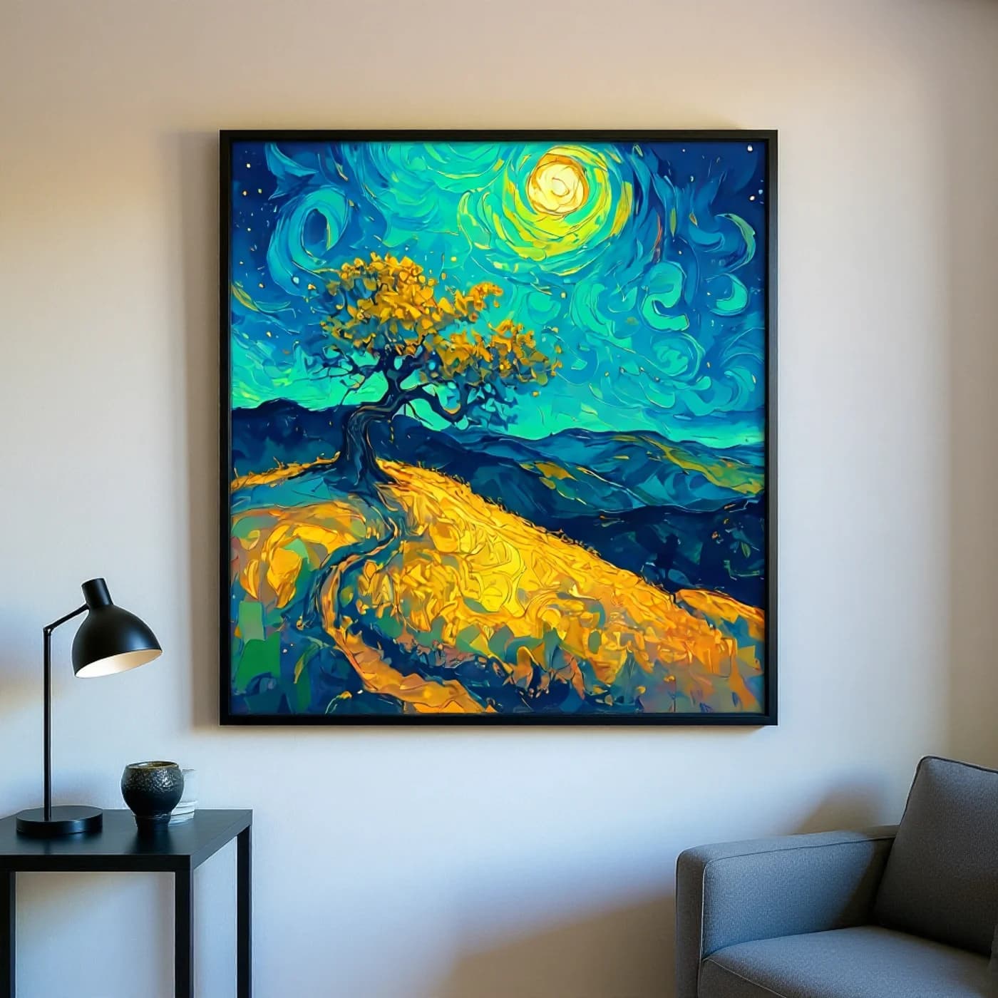 Paysage à l'huile 12