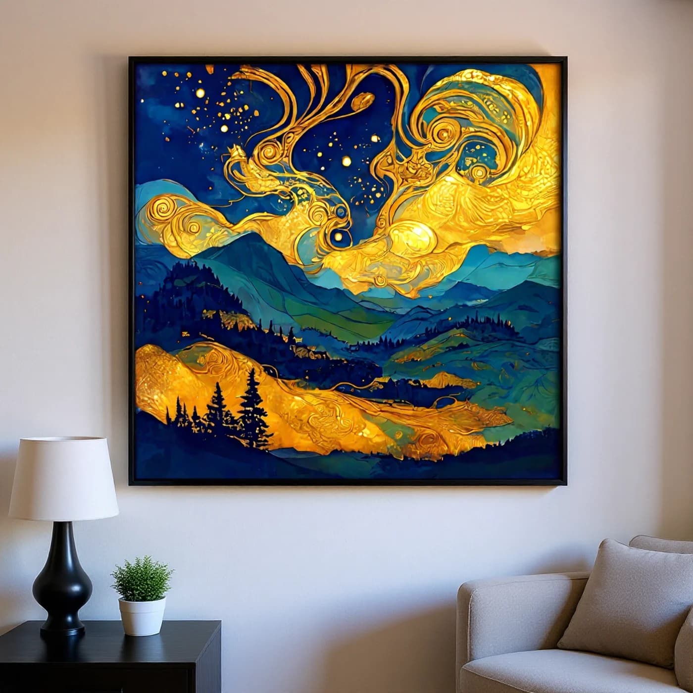 Paysage à l'huile 16